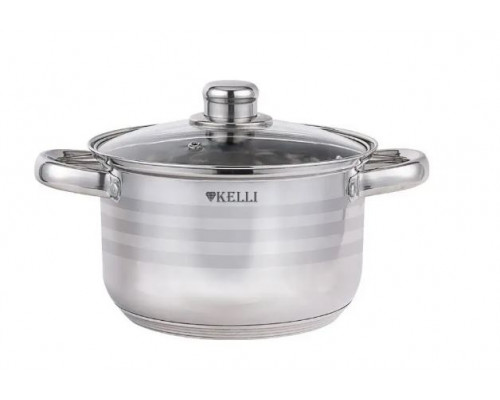 Кастрюля KL-4293-16 Kelli 2л нерж. ст. серебристый