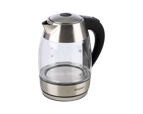 Чайник электрический Energy E-255 164135 1,8л стекло 2200Вт черный