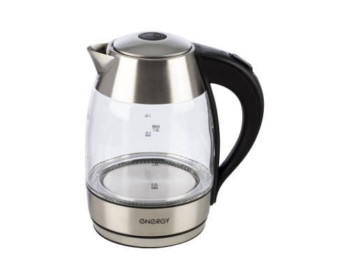 Чайник электрический Energy E-255 164135 1,8л стекло 2200Вт черный