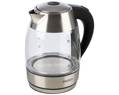 Чайник электрический Energy E-255 164135 1,8л стекло 2200Вт черный