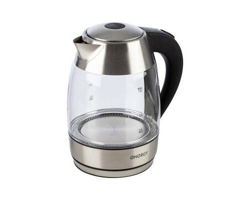 Чайник электрический Energy E-255 164135 1,8л стекло 2200Вт черный