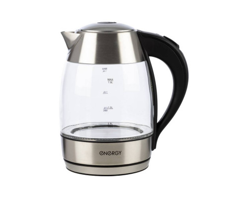 Чайник электрический Energy E-255 164135 1,8л стекло 2200Вт черный