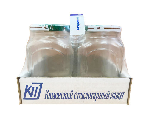 Банки набор (007932) ТО Кубышка 0,72л с крыш. 4шт. стекло