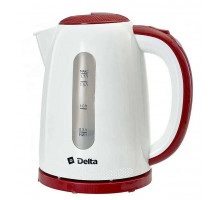 Чайник электрический Delta DL-1106 белый метал. диск 1,7 л 2200 Вт