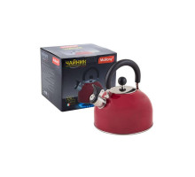 Чайник со свистком Mallony 910084 "MAL-039-R", 2,5л, нерж. ст., борд.
