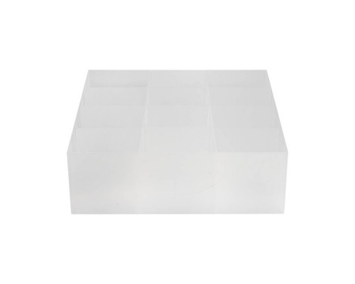 Коробка для белья PSB-03/12(312553) 12 ячеек,пластик с принтом 30х30х10см.
