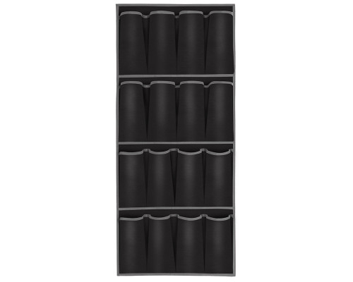 Органайзер подвесной (312619) Рыжий кот "Black" 16секц. 45х103см. ткань