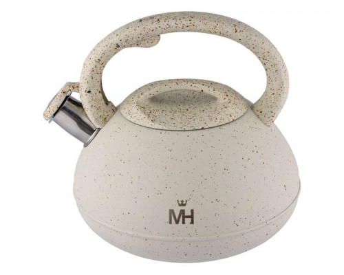 Чайник MERCURY MC-7969 3л сталь бежевый с декор