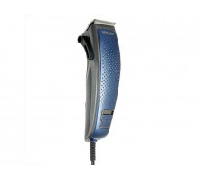 Машинка для стрижки волос Delta DE-4218 4 насад. 3-12мм от сети пластик/нерж сталь синий