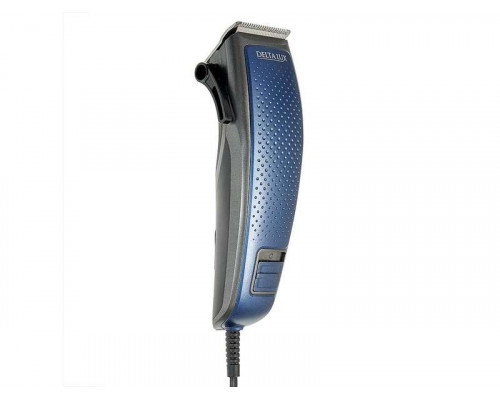 Машинка для стрижки волос Delta DE-4218 4 насад. 3-12мм от сети пластик/нерж сталь синий