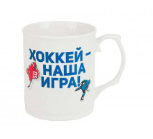 Кружка "КХЛ" 5552303, 0,42 л, керам., бел.
