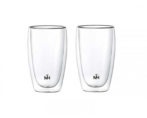 Стаканы набор MC-6488 Mercury Thermo 0,44л стекло дв. дно 2шт. прозрачн.