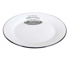 Тарелка обеденная КОРАЛЛ Family villa YXD06 23см керамика белый