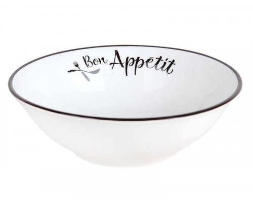 Салатник Bon Appetit YXD05 0,35л 15см керам. белый с декор
