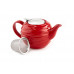 Заварочный чайник Ф19-001R с фильт.800мл. керам. красный