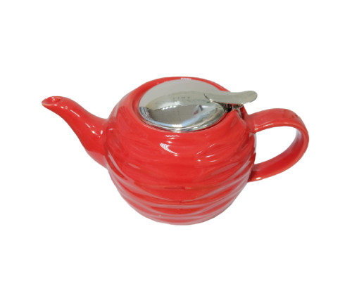 Заварочный чайник Ф19-001R с фильт.800мл. керам. красный