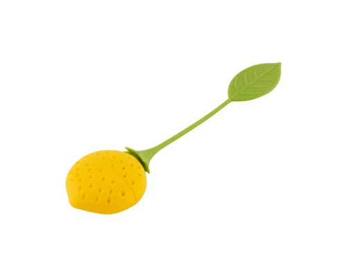 Ситечко для чая Mallony Лемон TI-Lemon 001798 15x3,5см силикон жёл.-зелёный