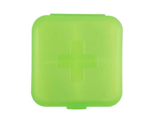 Таблетница ECOS 007748 6,5x6,5x2,1см 4 секции пластик цвет в асс.