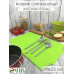 Коврик для сушки посуды Mallony IDEA 104594 39x25см силикон зелёный