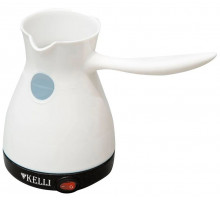 Турка электр. KL-1445 Kelli 0,6л 850Вт пластик бел.