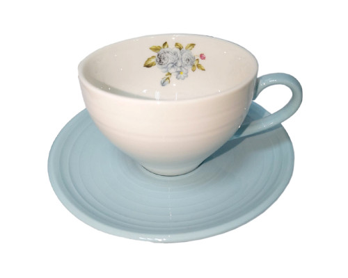 Чайный сервиз LENARDI 109-103 12пр. 0,25л фарфор белый/голубой