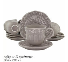 Чайный сервиз LENARDI 110-459 12пр. глазур.декор. фаянс в под/упак.