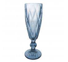 Бокалы для шампанского 080-4 6пр. стекло голуб.