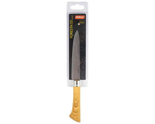 Нож универсальный 103563 FORESTA с пласт. ручк. под дерево 12,6 см.