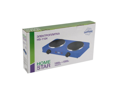 Электроплитка HS-1104(008751) HOMESTAR чугун сапфир