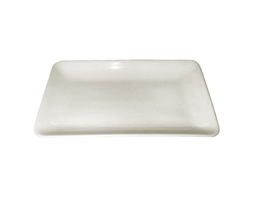 Тарелка десертая 1205-25 прямоугол. 22,5х12,5см.керам.бел.
