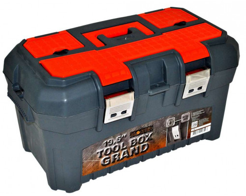 Ящик для инстр. 19" BR3934 BLOCKER прямоугол. с крыш. пластик "Grand Solid"