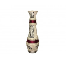 Ваза напольная 0381 Славянская керамика 80см Руна шамот керам. цветн.
