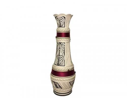 Ваза напольная 0381 Славянская керамика 80см Руна шамот керам. цветн.