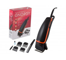 Машинка для стрижки волос Energy EN-735 003650 4 насад. от сети пластик/металл чёрный/оранжевый