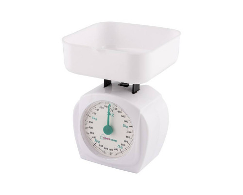 Весы кухонные механические HOMESTAR HS-3005М, 5 кг, цвет белый