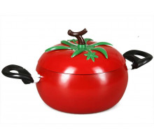 Кастрюля CL1802 Pomidoro 2,2л нерж. ст. с крыш. красн. Vegetto(томат)