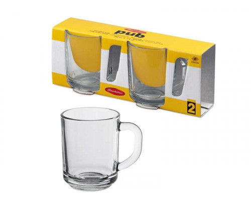 Кружки чайные PSB55029 Pasabahce "Pab" 2пр. 0,25л стекло
