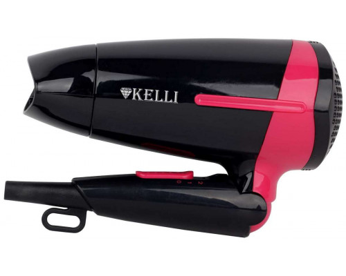 Фен KL-1120 Kelli 1800Вт 2скор. +хол. возд. склад. руч. пластик черный