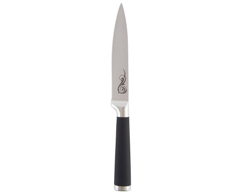 Нож универсальный Mallony MAL-05RS 985365 12,5см нерж сталь ручка металл/резина чёрный
