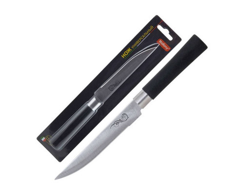 Нож универсальный MAL-05P (985376) Mallony 11,5см пласт. руч. сталь блистер
