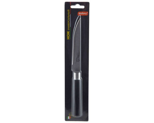 Нож универсальный MAL-05P (985376) Mallony 11,5см пласт. руч. сталь блистер