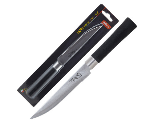 Нож универсальный MAL-05P (985376) Mallony 11,5см пласт. руч. сталь блистер