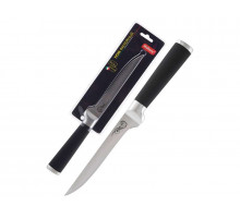 Нож филейный Mallony MAL-04RS 985364 12,5см нерж сталь ручка металл/резина чёрный
