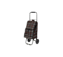 Тележка хозяйственная Рыжий кот D203ECO Brown 002251 сталь/пластик с сумкой полиэстер разноцвет.