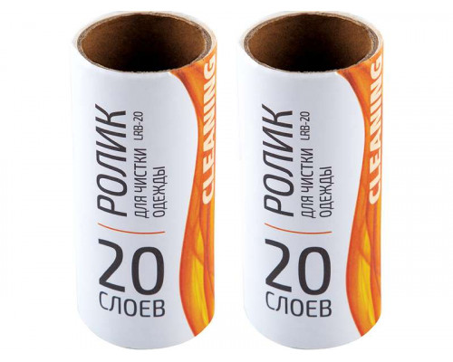 Блоки сменные ролика для чистки набор Рыжий кот LRB-20 092403 2 блока 20сл.10см бумага