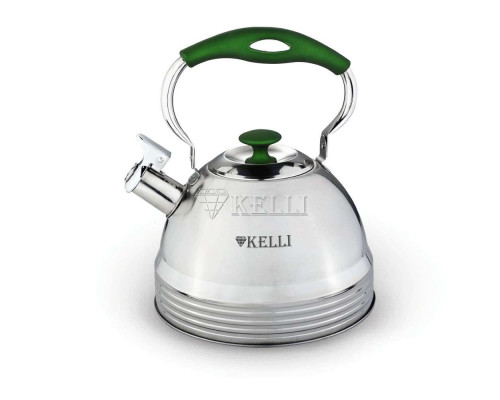Чайник KELLI KL-4323 3л нерж сталь свисток серебристый
