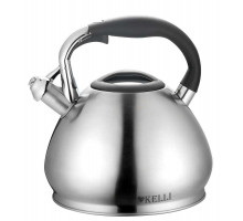 Чайник KELLI KL-4327 3,5л сталь свисток серебристый