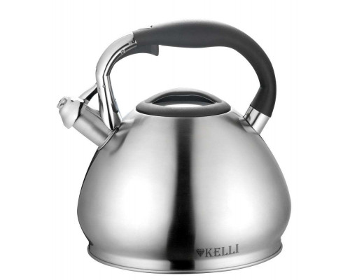 Чайник KELLI KL-4328 4,5л сталь свисток серебристый