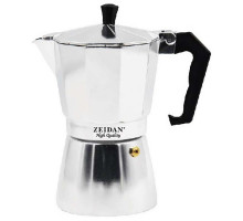 Кофеварка гейзер. Z-4107 Zeidan 0,3л 6чаш. алюм. глянец