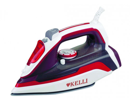 Утюг Kelli KL-1633 цветной 2200 Вт керам.покр. пар самоочистка